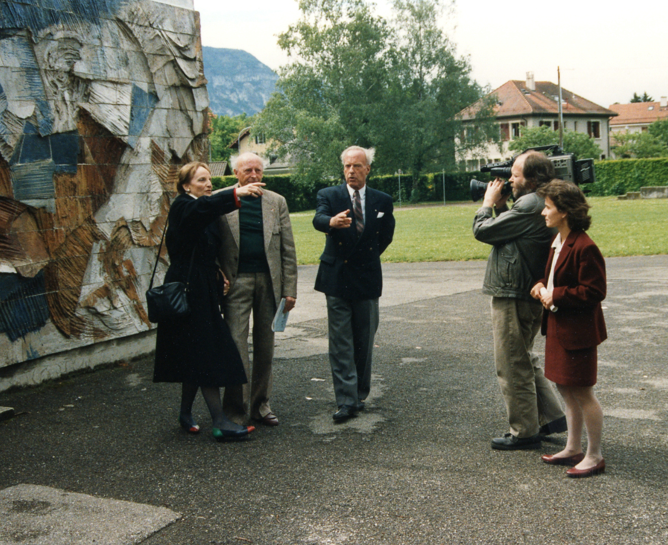 Dreharbeiten in Genf 1996