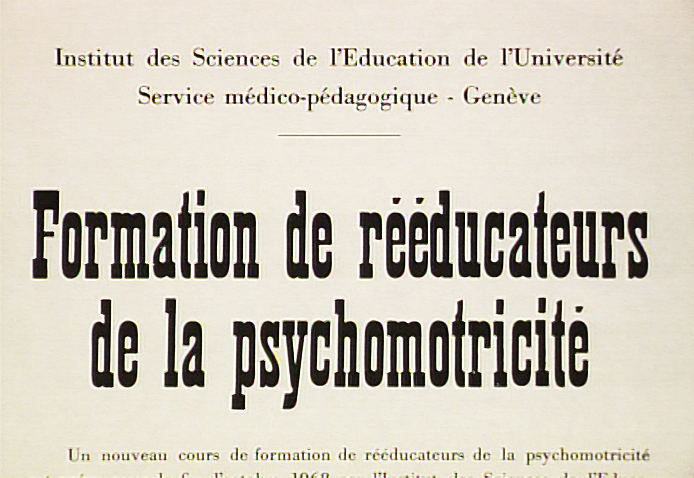 Erste Berufsausbildungs-Ausschreibung Genf, 1964